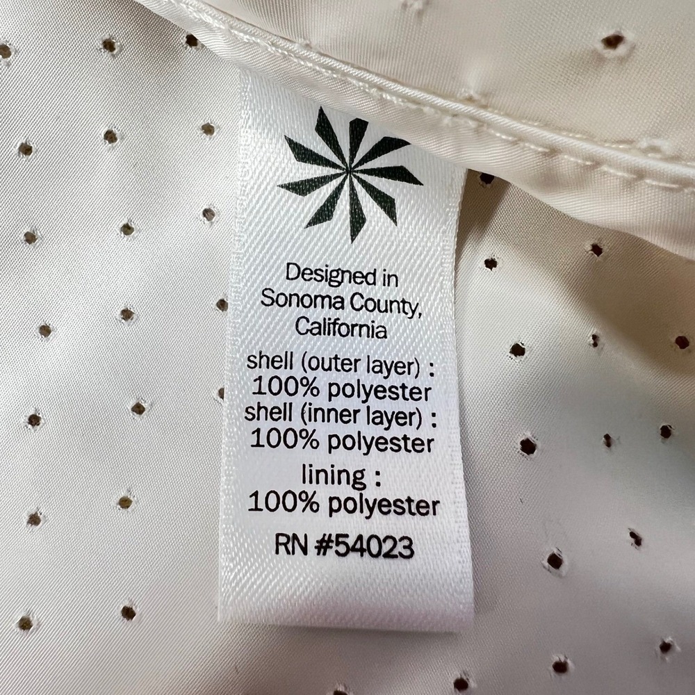 Athleta Windbreaker Jacket Women XL White Good Hooded Perforated Ventilated Back - Picture 5 of 12